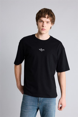 Resim Defacto Erkek T-shirt H0573AX/BK81