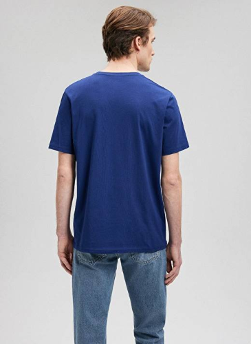 Resim Mavi İstanbul Baskılı Erkek T-Shirt M0611789-70758