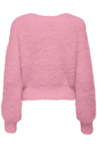 Resim Only Onllulu Ls Rib Short O-Neck Cc Knt Kadın Kazak 15350650