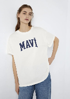 Resim Mavi Kadın T-shirt M1600843-81964