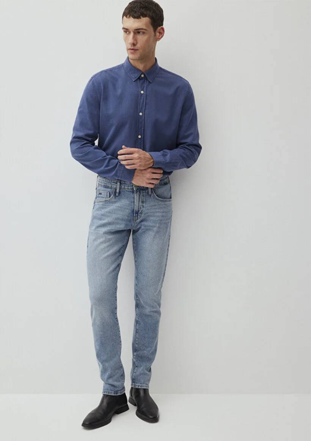 Resim Mavi Jake Erkek Jean Pantolon M0042287847