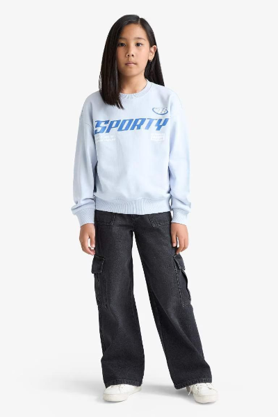 Resim Defacto Kız Çocuk  Sweat E6760A8/BE216