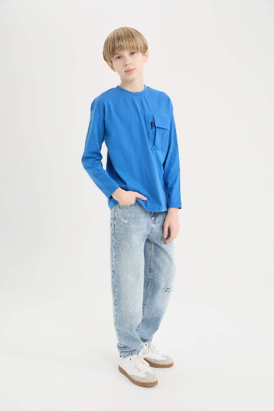 Resim Defacto Erkek Çocuk  Jean Pantolon D7209A8/NM28