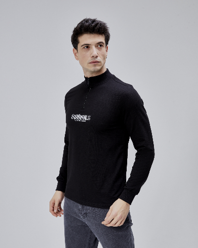 Resim Paul&More Erkek Sweat Originals Yarım Fermuarlı