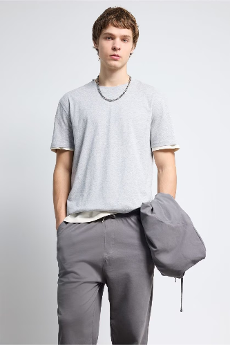 Resim Defacto Erkek T-shirt V7699AZ/GR210