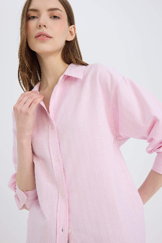 Resim Defacto Kadın Uzun Kol Gömlek D4015AX/PN367