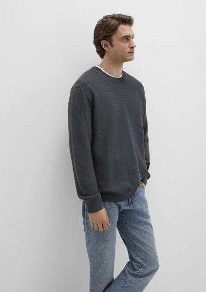 Resim Mavi Antrasit Erkek Kazak M0710197-80106