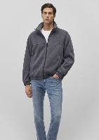 Resim Mavi Dik Yaka Erkek Mont M0110369-80776