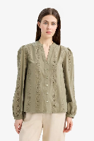 Resim Defacto Kadın Uzun Kol Gömlek E6531AX/KH262