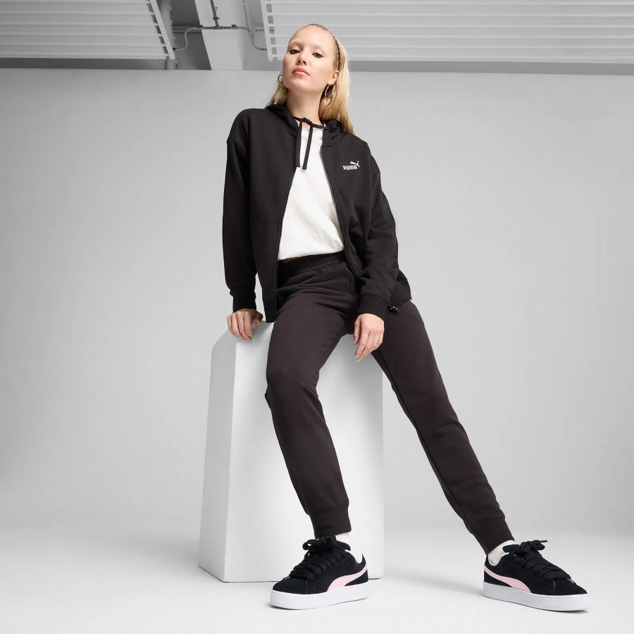 Resim Puma Ess Comfort Full-Zip Hoodie Kadın Sweat 682410-01