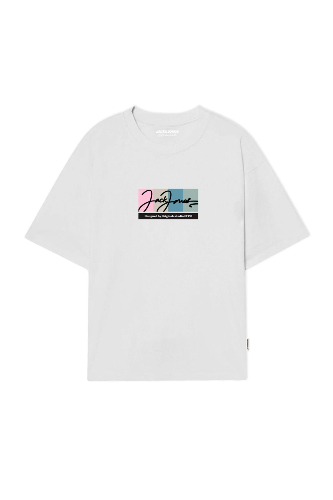 Resim Jack & Jones Jorportland Block Brandıng Ss Cn Ln Erkek T-shirt 12262662