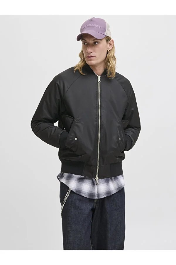 Resim Jack & Jones Jcomotion Bomber Jacket Erkek Mont 12283301
