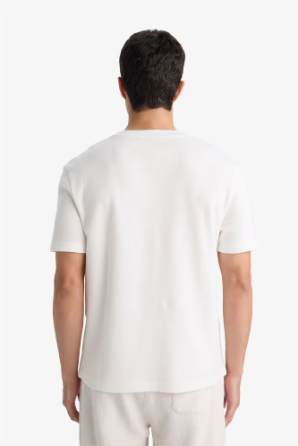 Resim Defacto Erkek T-shirt F9675AX/WT32