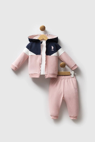 Resim U.S. Polo Assn Kids Kız Bebek Sweat Takım USB2758