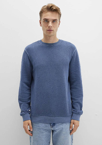 Resim Mavi Bisiklet Yaka Erkek Sweat M0S10369-70497