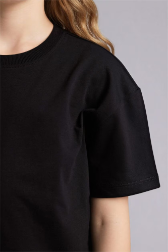 Resim Defacto Kız Çocuk T-shirt D9099A8/BK81