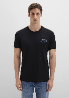 Resim Mavi Baskılı Erkek T-Shirt M066841-900