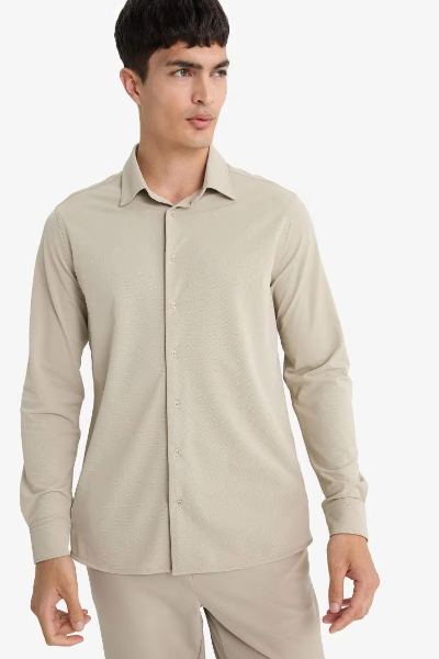 Resim Defacto Erkek Uzun Kol Gömlek F0337AX/GR302
