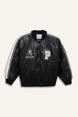 Resim Defacto Kız Çocuk  Deri Mont D6924A8/BK27