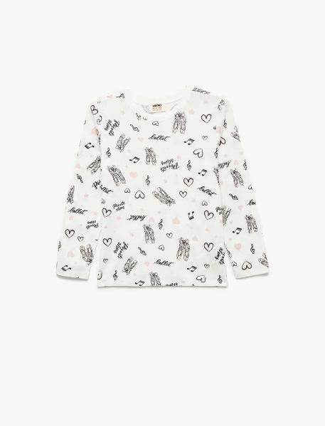 Resim Koton Kız Çocuk Sweat 6Wkg10140Ak