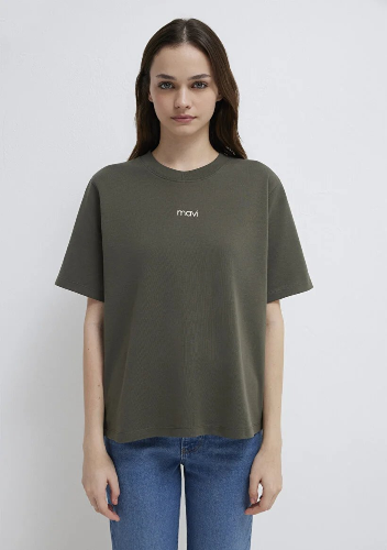 Resim Mavi Kadın T-shirt M1612829-71553