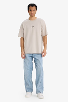 Resim Defacto Erkek T-shirt F9685AX/BG766