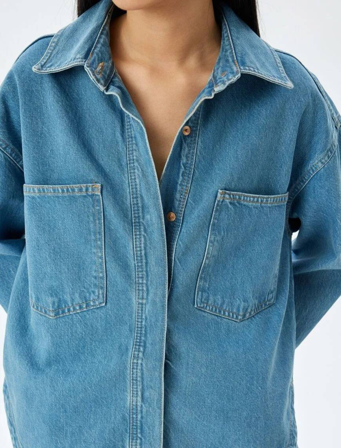 Resim Koton Kadın Jean Ceket 5SAL50011MD