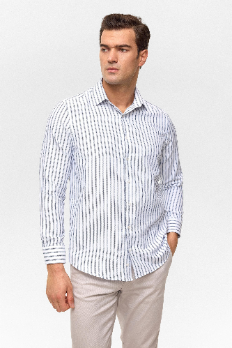 Resim GM2025300046 Armürlü Regular Uzun Kol Erkek Gömlek