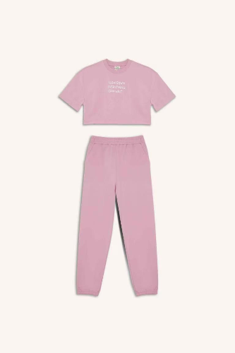 Resim Defacto Kız Çocuk T-shirt Takım Z8983A6/PN444