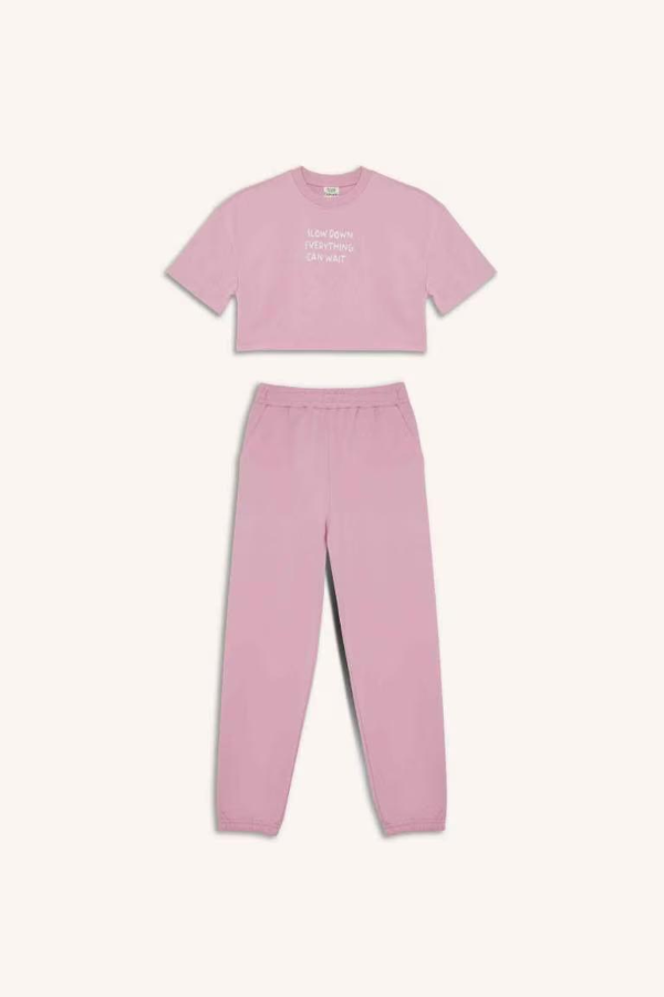 Resim Defacto Kız Çocuk T-shirt Takım Z8983A6/PN444