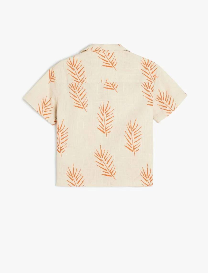 Resim Koton Erkek Çocuk  Kısa Kol Gömlek 5SKB60074TW