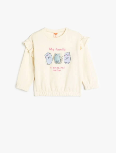 Resim Koton Kız Bebek Sweat 5SMG10056AK