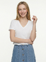 Resim Loft Kadın Kısa Kol T-shirt LF2043568