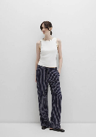 Resim Mavi Dokuma Kadın Kanvas Pantolon M1011024-89853