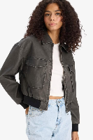 Resim Defacto Kadın Deri Mont E8536AX/AR228