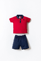 Resim U.S. Polo Assn Bebek Erkek Bebek Şort Takım Usb2915