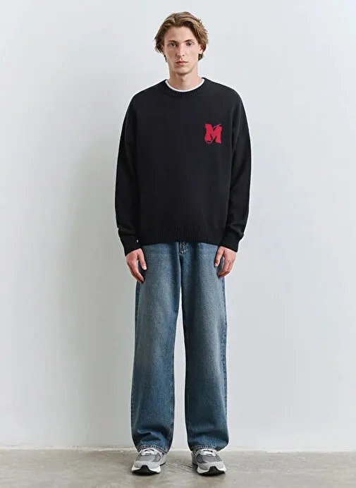 Resim Mavi Mj Jakarlı Erkek Kazak M0710314-89353