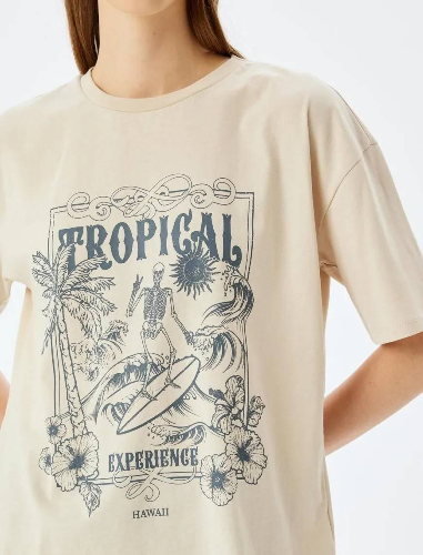 Resim Koton Kadın T-shirt 5SAL10076IK