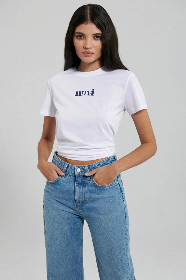 Resim Mavi Logo Kadın T-Shirt M1612241-620