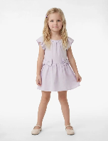 Resim Koton Kız Bebek Elbise 6SMG80040AW