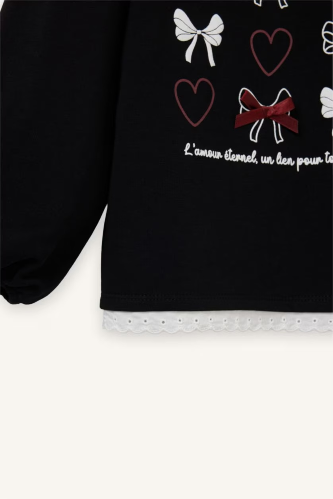 Resim Defacto Kız Bebek Sweat G8109A5/BK81