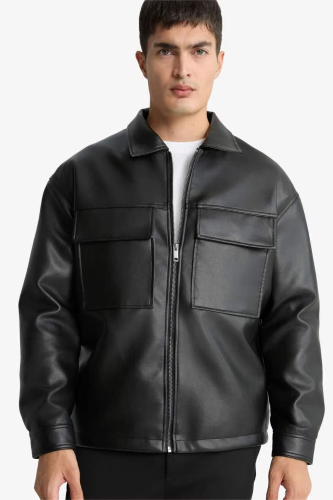 Resim Defacto Erkek Deri Mont ve Ceket Y4461AZ/BK27