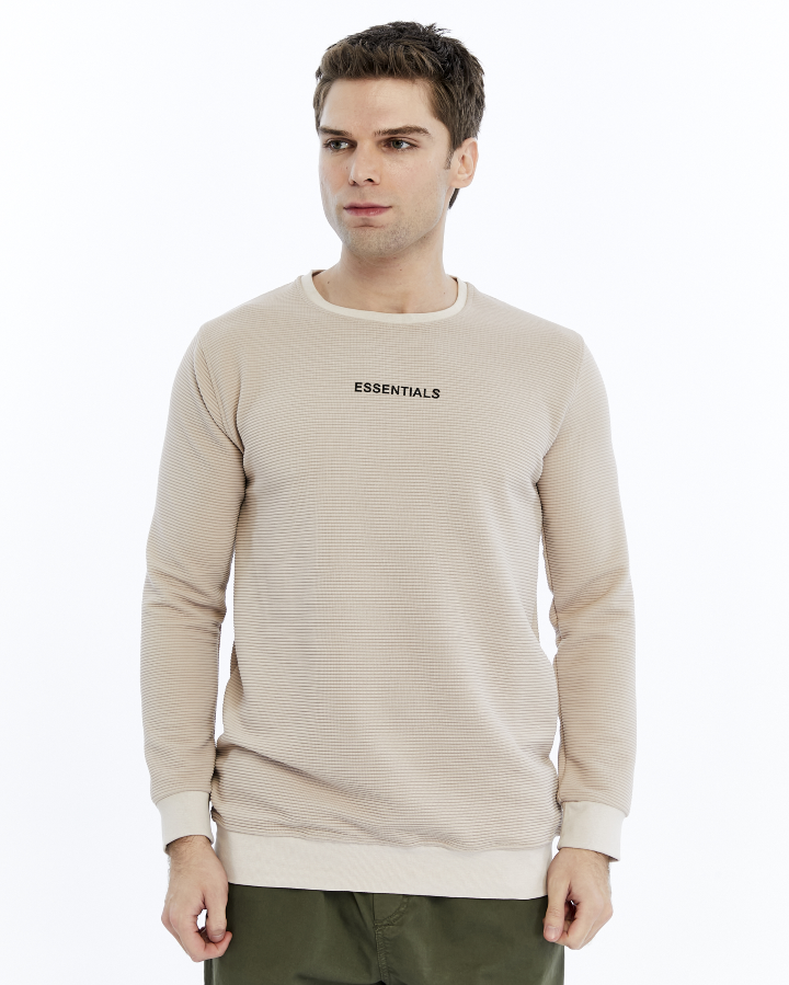 Resim Paul&More Erkek Sweat Essentıals Baskı Ottoban