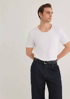 Resim Mavi  Erkek T-Shirt M064019-620