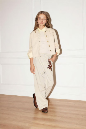 Resim Defacto Kız Çocuk Kanvas Pantolon G6368A8/BG737