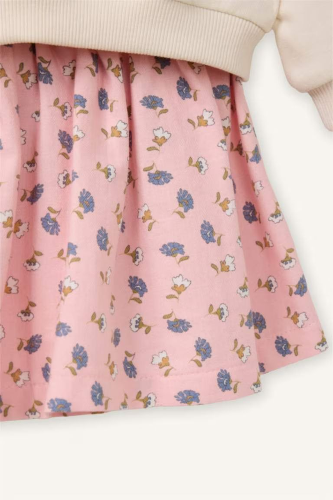 Resim Defacto Kız Bebek Sweat Takım G8105A5/ER99