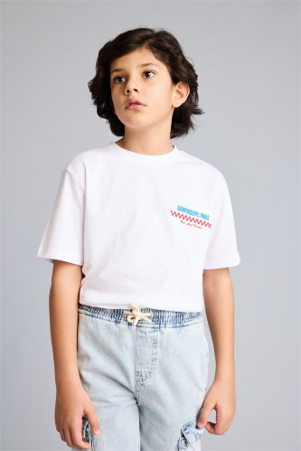 Resim Defacto Erkek Çocuk T-shirt G9402A8/WT34