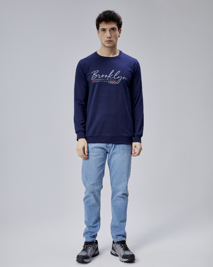 Resim Paul&More Erkek Sweat Brooklyn 0 Yaka 2 İp