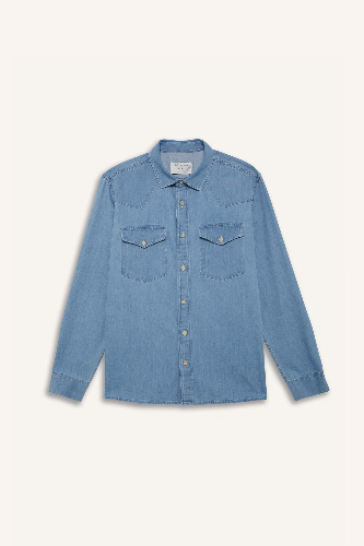 Resim Defacto Erkek Uzun Kol Gömlek E5716AX/NM39