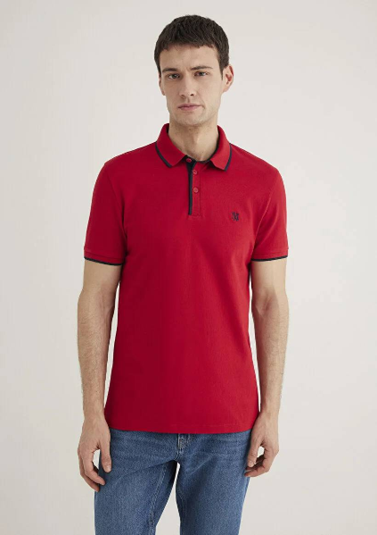Resim Mavi Polo Erkek T-Shirt M062373-28441